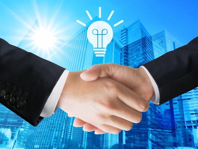 ハンドシェイク画像