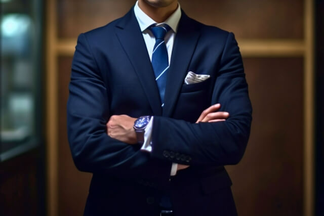 やる気溢れるビジネスマンの画像